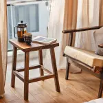 Bàn trà, cà phê gỗ thông tự nhiên FEGO cao 55cm - Ảnh 4
