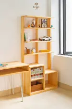 Kệ sách học sinh gỗ tự nhiên FEGO - Ảnh 5
