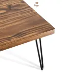 Bàn trà gỗ thông chân sắt hairpin - Ảnh 3