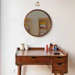 Bàn trang điểm gỗ tần bì tự nhiên FEGO - Ảnh 4