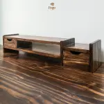 Kệ màn hình kết hợp ngăn kéo gỗ thông tự nhiên FEGO - Ảnh 3