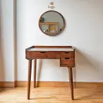 Bàn trang điểm gỗ tần bì tự nhiên FEGO