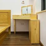 Bàn trang điểm góc gỗ tự nhiên FEGO - Ảnh 4