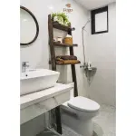 Kệ thang gỗ để đồ phòng tắm FEGO - Ảnh 3
