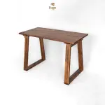 Bàn làm việc chân gỗ hình thang