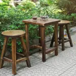 Bàn trà, cà phê gỗ thông tự nhiên FEGO cao 55cm - Ảnh 8