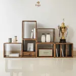 Kệ sách Puzzle gỗ thông tự nhiên Fego - Ảnh 2
