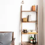 Kệ thang gỗ nâu rustic 5 tầng - Ảnh 2