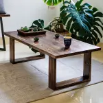 Bàn trà, bàn ngồi bệt chân gỗ FEGO - Ảnh 5