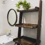 Kệ thang gỗ để đồ phòng tắm FEGO - Ảnh 5