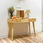 Bàn trang điểm gỗ thông tự nhiên FEGO - Ảnh 5