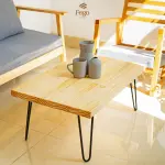Bàn trà gỗ thông chân sắt hairpin - Ảnh 7
