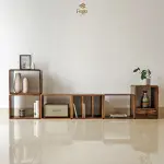 Kệ sách Puzzle gỗ thông tự nhiên Fego - Ảnh 3