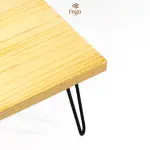 Bàn trà gỗ thông chân sắt hairpin - Ảnh 6