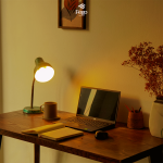 Bàn làm việc veneer chân gỗ - Ảnh 6