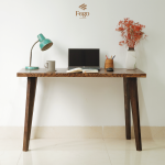 Bàn làm việc veneer chân gỗ - Ảnh 4