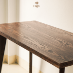Bàn làm việc veneer chân gỗ - Ảnh 3