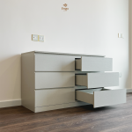 TỦ CABINET 6 NGĂN KÉO BỀ MẶT VÂN VẢI - Ảnh 3