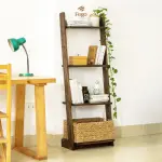 Kệ thang 4 tầng gỗ thông chân đế hộp - Ảnh 9