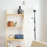 Kệ thang gỗ thông 5 tầng màu vàng kem tự nhiên cao 160cm - Ảnh 6