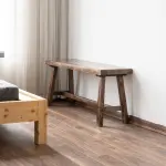 Ghế băng dài FEGO/ Ghế gỗ ban công, hành lang đi giày - Ảnh 3