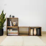 Kệ sách Puzzle gỗ thông tự nhiên Fego - Ảnh 5