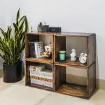 Kệ sách Puzzle gỗ thông tự nhiên Fego - Ảnh 6