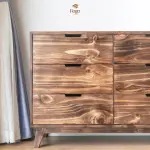 Tủ 6 ngăn kéo gỗ thông tự nhiên đa năng FEGO - Ảnh 2
