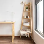 Kệ thang góc tường chữ A gỗ thông tự nhiên 5 tầng - Ảnh 5