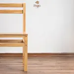 Ghế gỗ làm việc không tay tựa gỗ thông tự nhiên - Ảnh 3