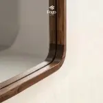 Gương Treo Tường Lavabo Gỗ Tự Nhiên Fego - Gương Bàn Trang Điểm Viền Gỗ Chữ Nhật - Ảnh 3